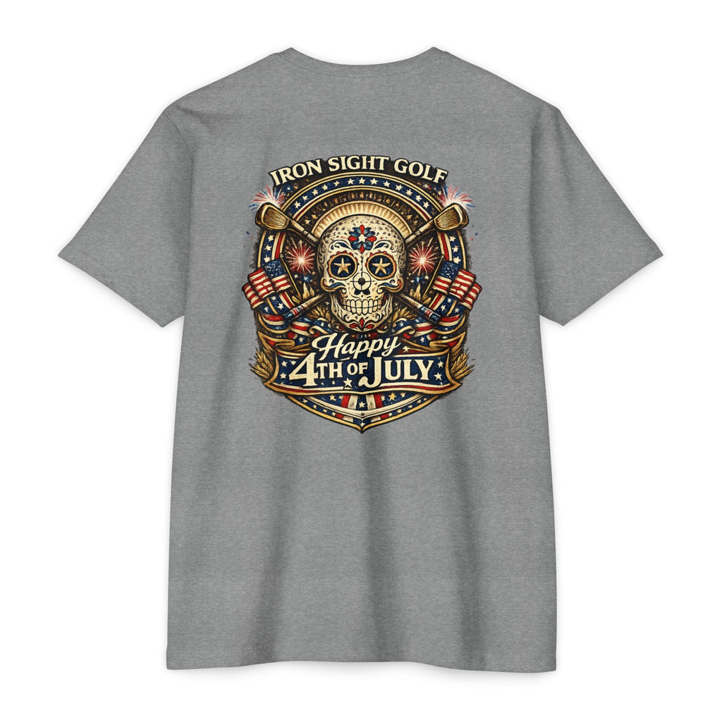 4th of July American Freedom Golf T-Shirt — Iron Sight Aztec Design