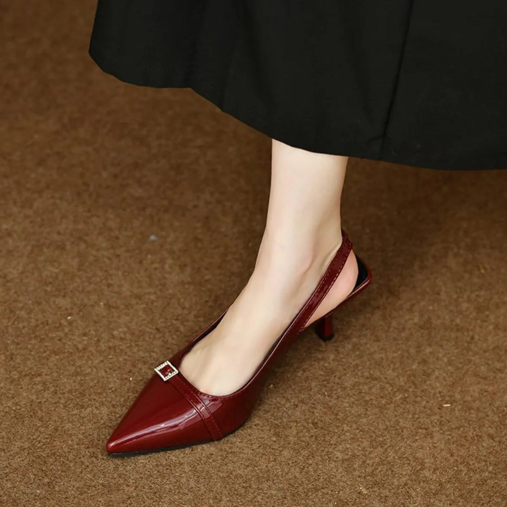 Pointed Toe Slingback Pumps