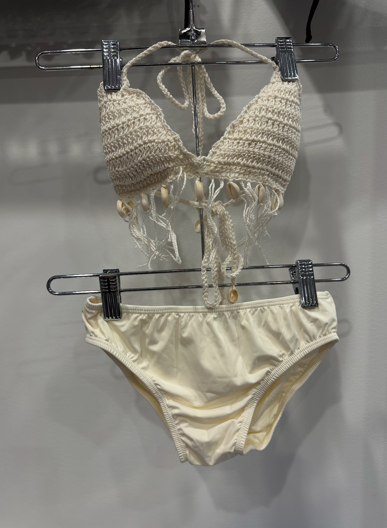 Planet Sea Triangle Crochet Bikini with Fringes