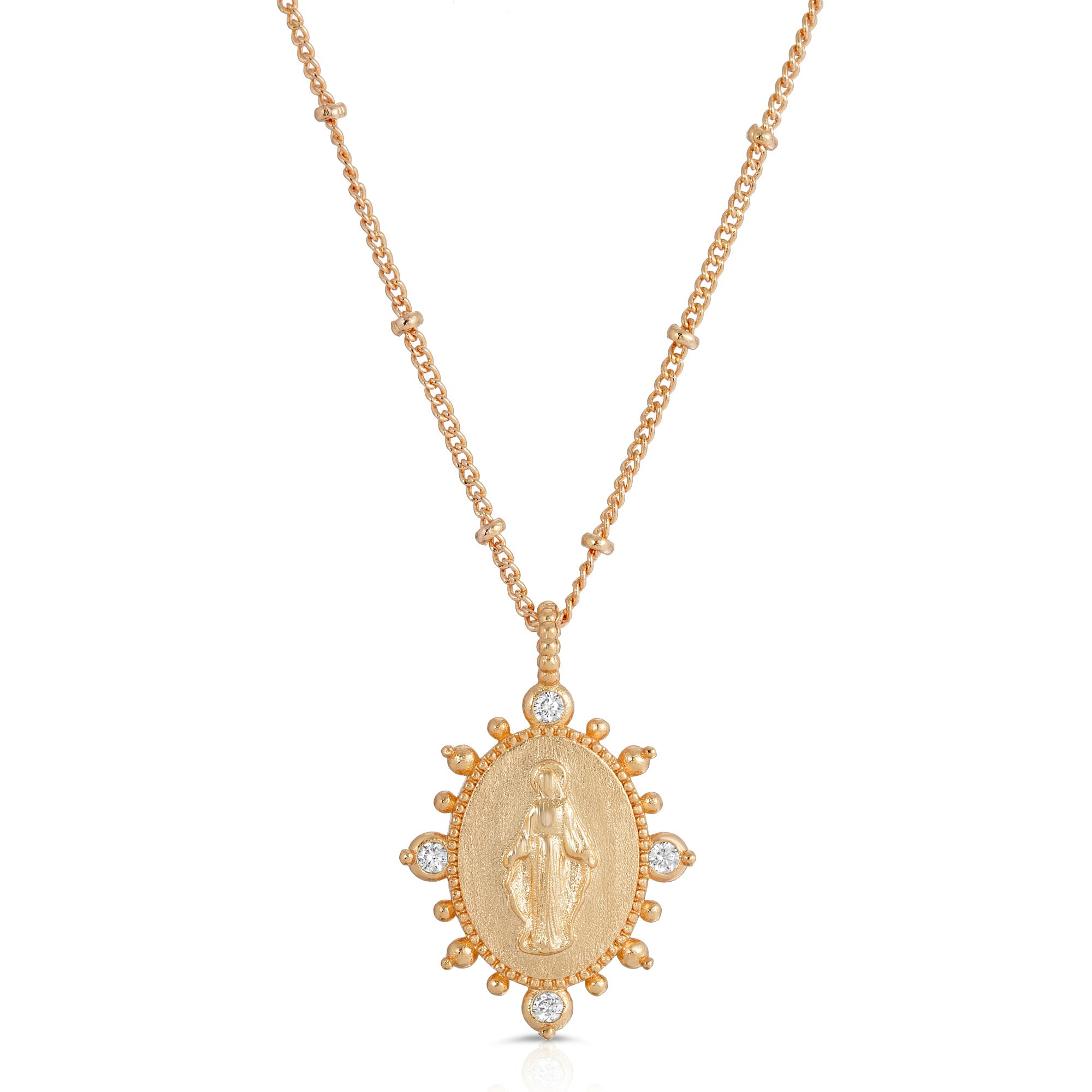 Lady Lourdes Pendant - Gold