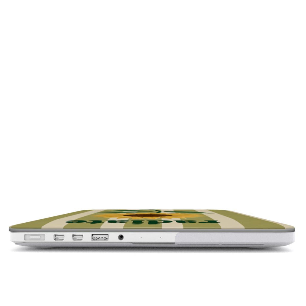 Radiate Kindness Sunflower MacBook Case | Inspirational Hardshell Cover