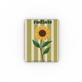 Radiate Kindness Sunflower iPad Case | Inspirational Vegan Leather Tablet Cover