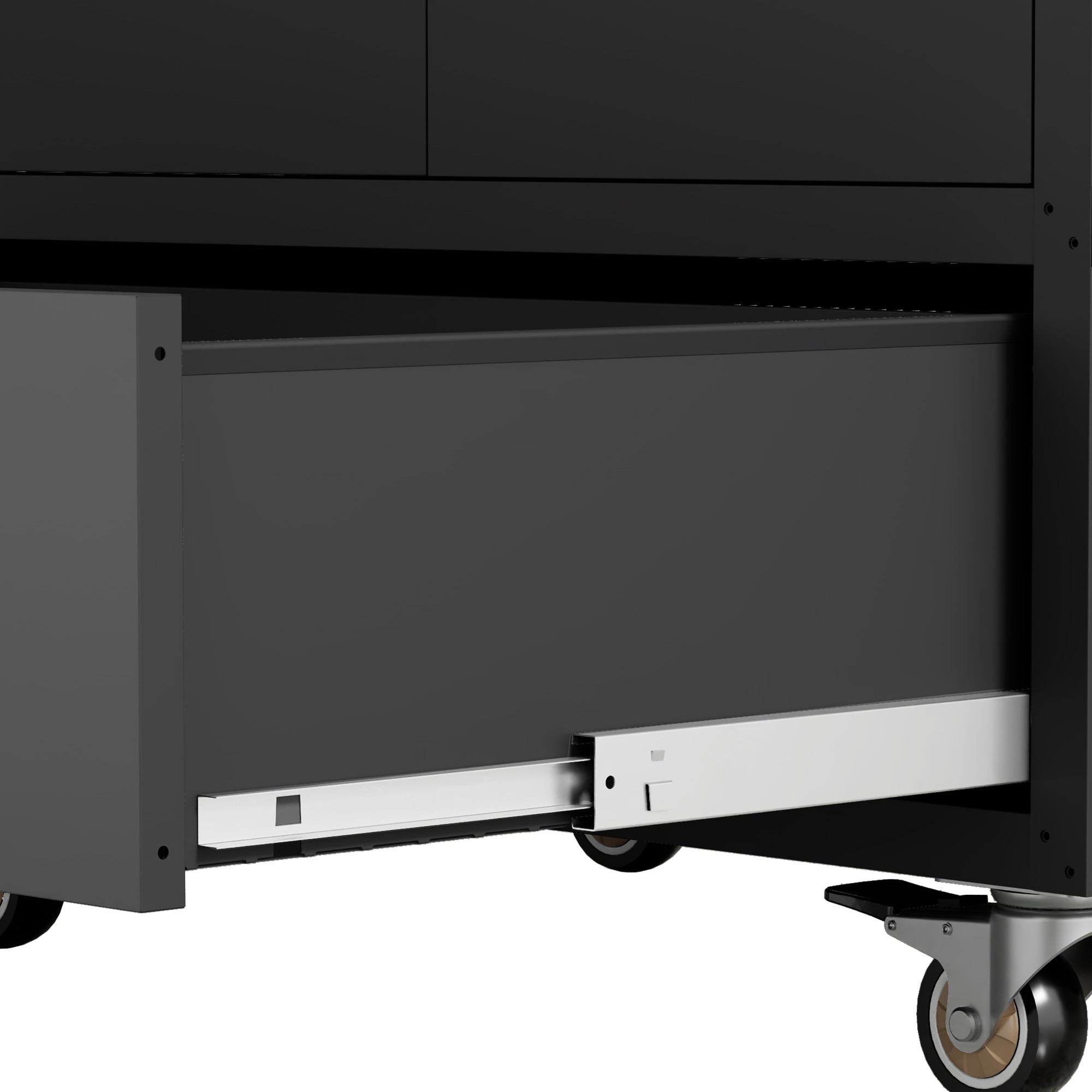 Tool Cart with Wheels, 40' H x 30' W x 20' D, Mobile Tool Cabinet with Lockable Casters & Drawer, Heavy-Duty Steel Storage Organizer for Garage, Workshop, Office - Easy 30-Min Assembly