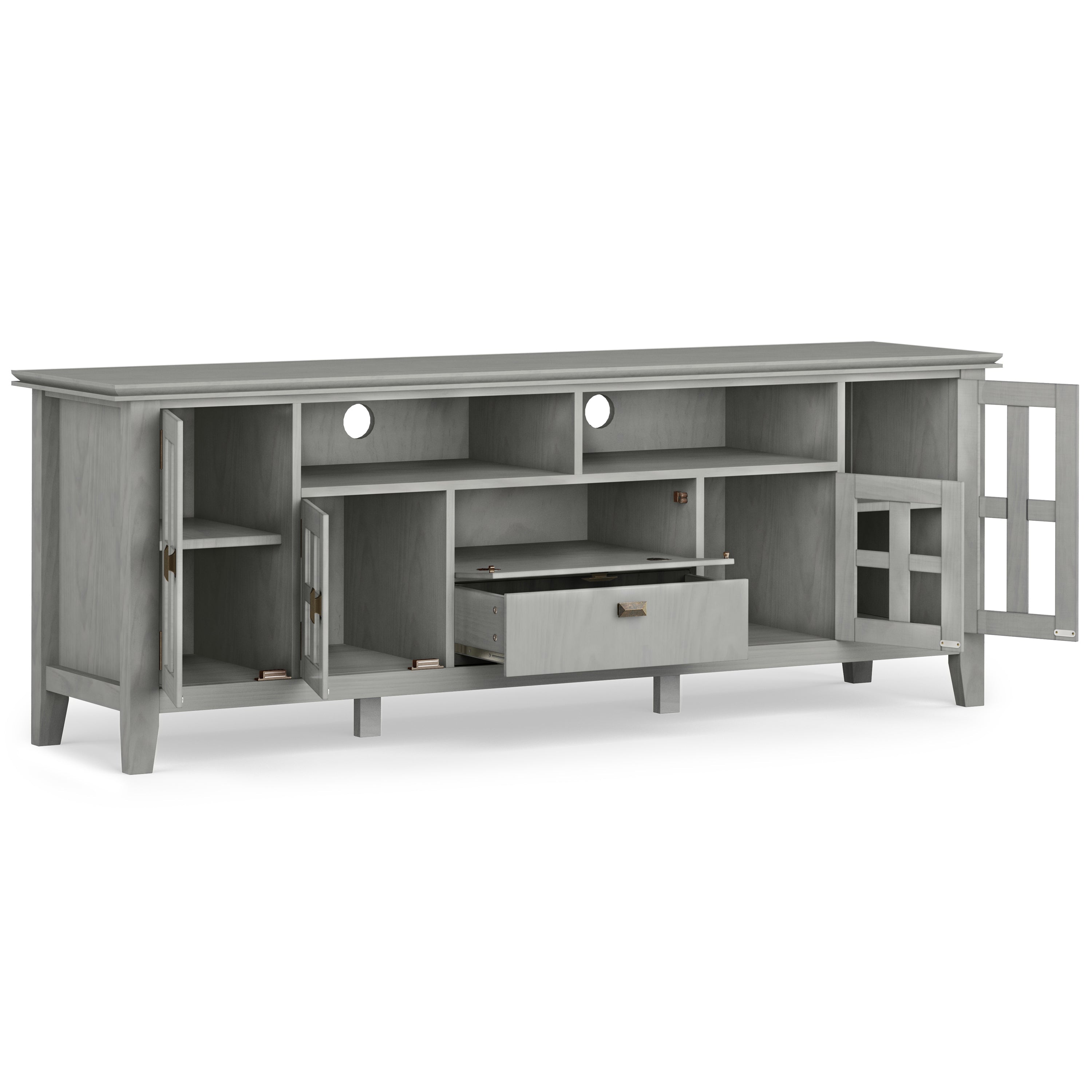 Artisan - 72' TV Media Stand - Fog Grey