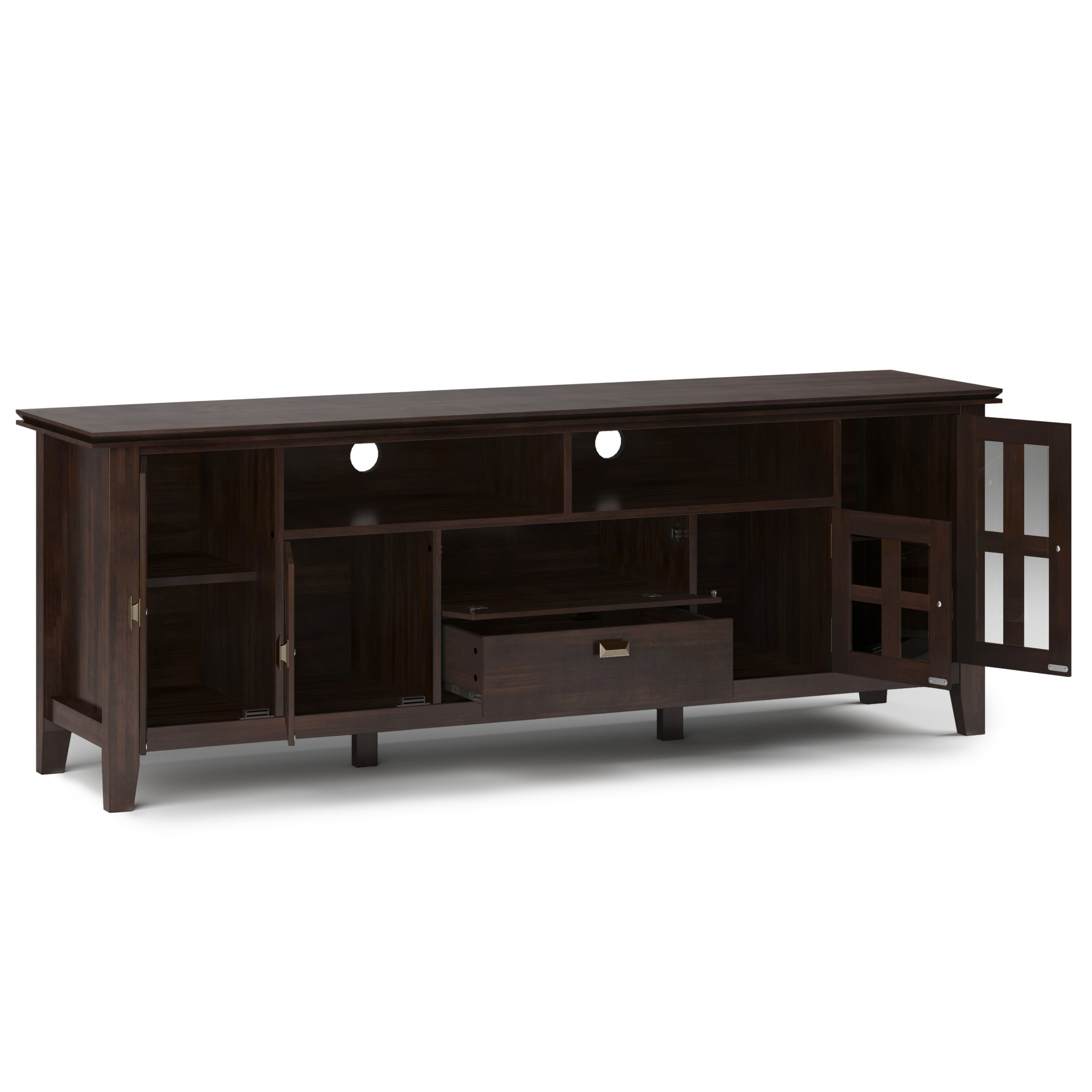Artisan - 72' TV Media Stand - Tobacco Brown