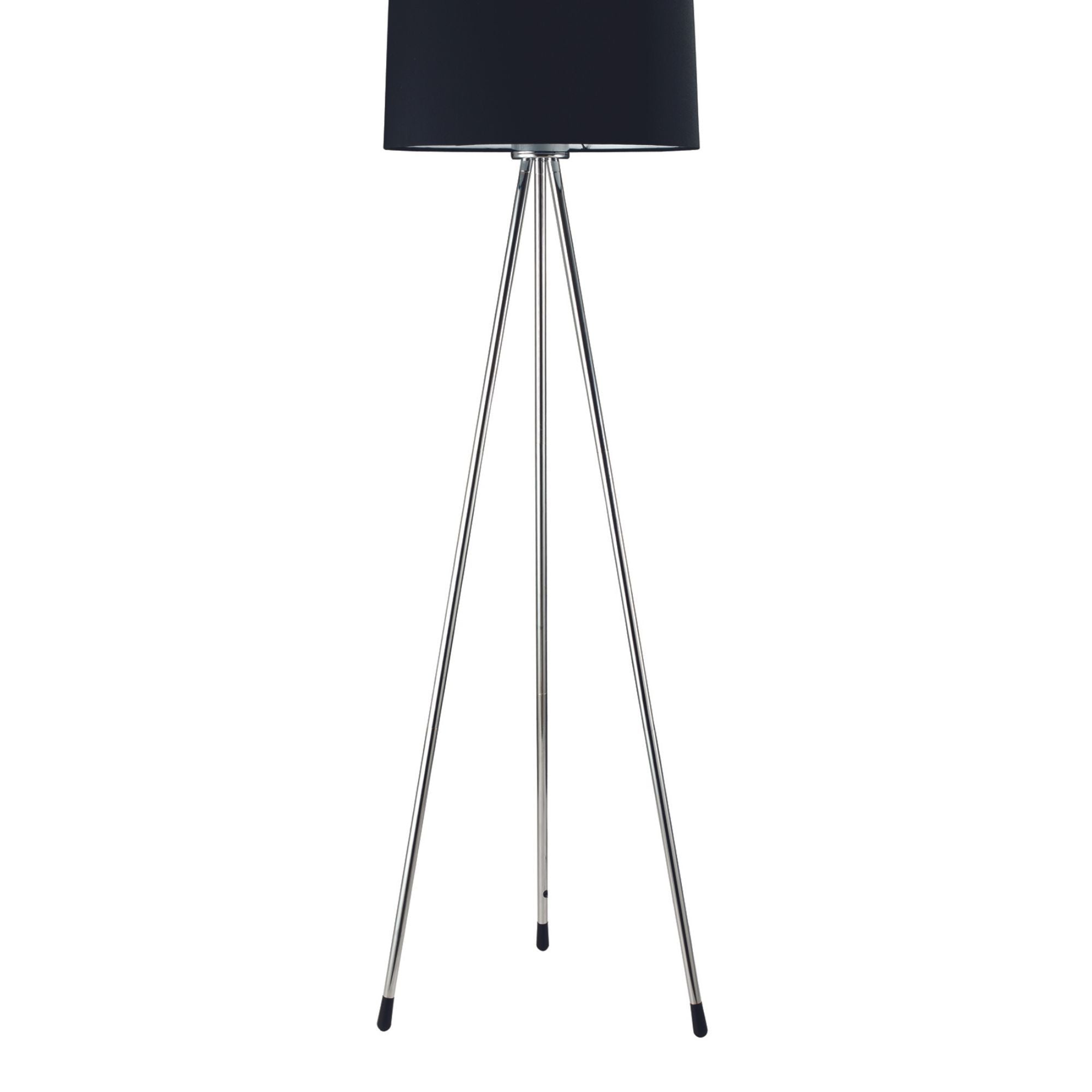 59' Tall Metal Floor Lamp with Black finish, Contemporary Design