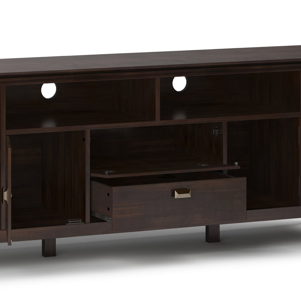 Artisan - 72' TV Media Stand - Tobacco Brown