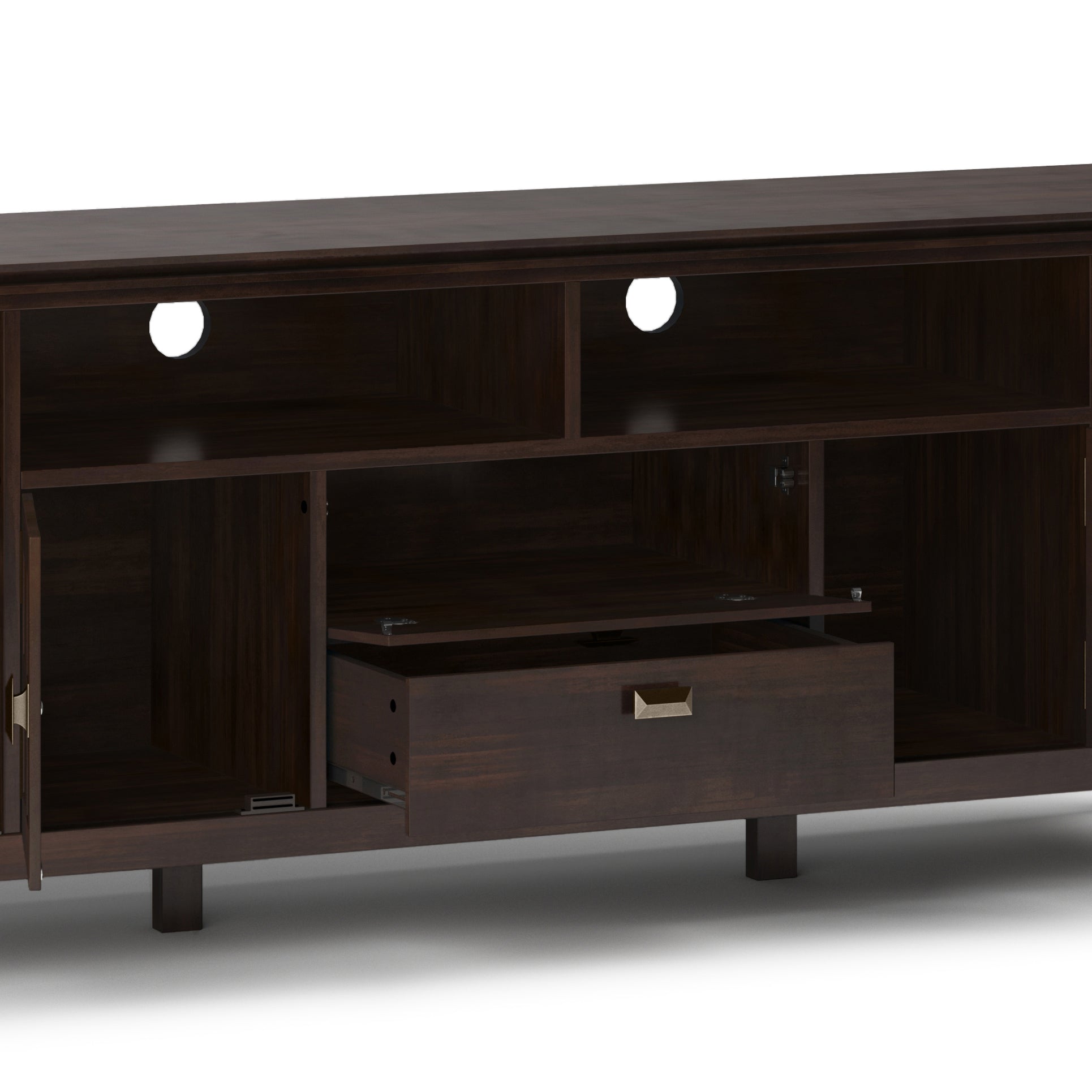 Artisan - 72' TV Media Stand - Tobacco Brown