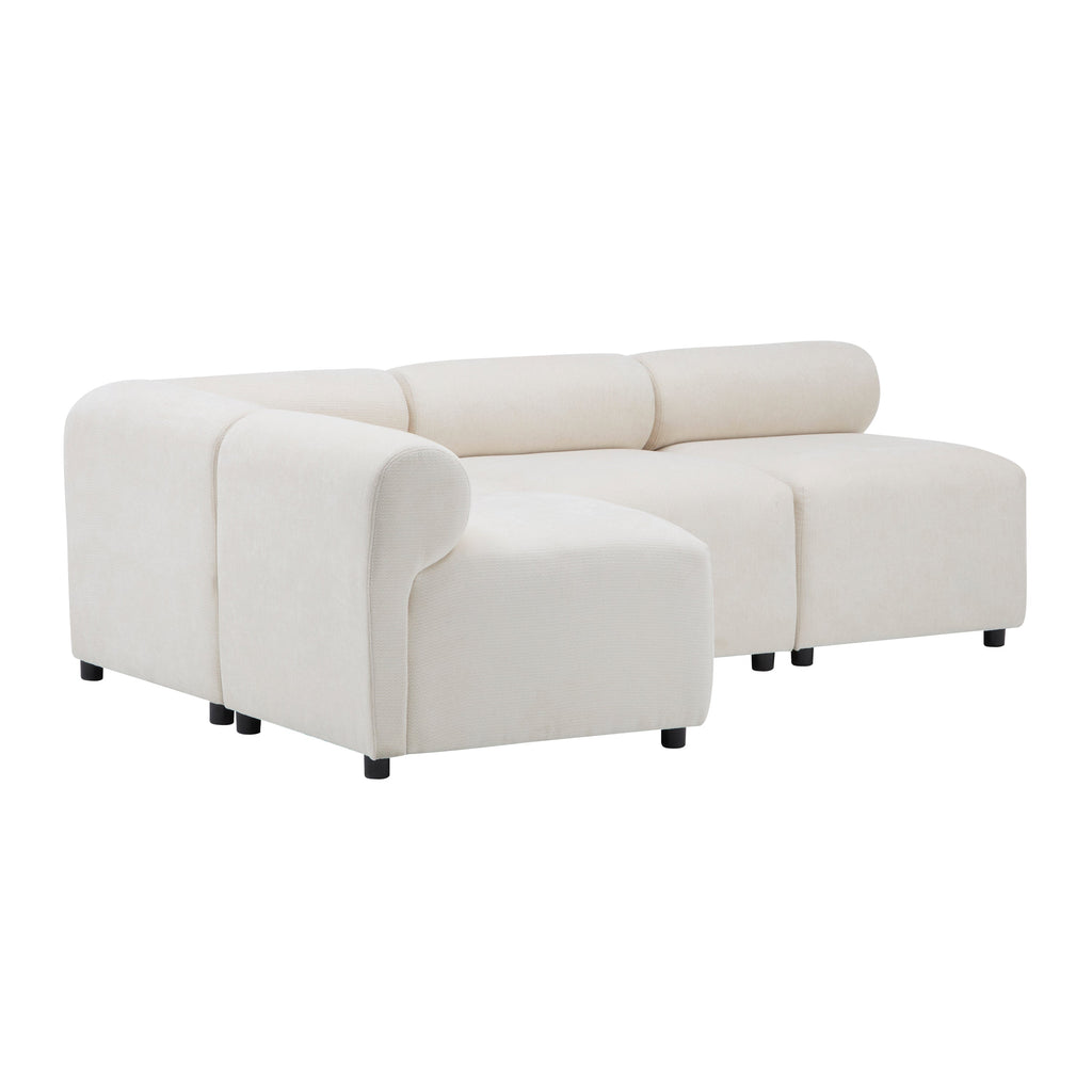Evelyn 83 in.4-Piece L Shaped Modular Free Combination Sectional Sofa Couch for Living Rooms