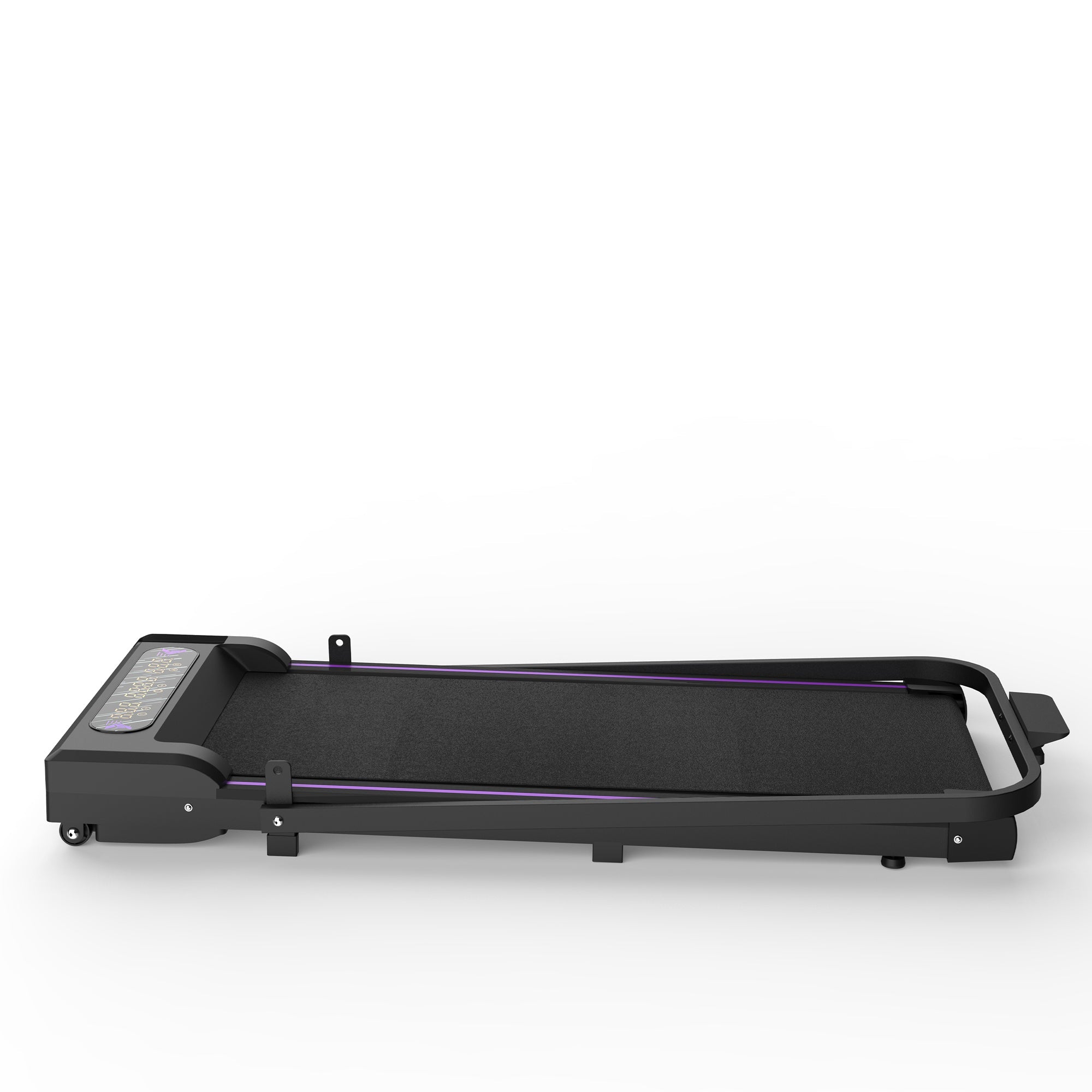 Under Desk Treadmill, Walking Pad, 2 in 1 Portable Treadmill with Handle Remote Control LED Display, Walking Jogging Machine for Home Office Use Black
