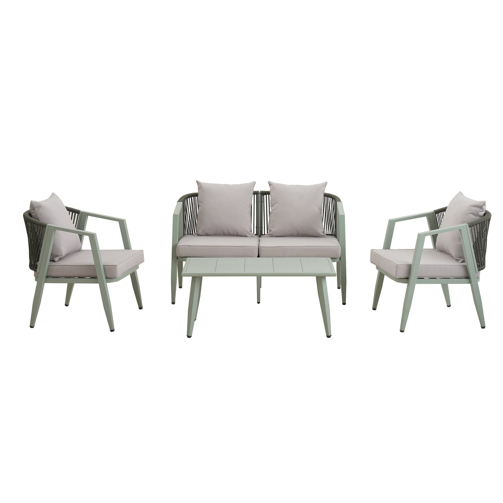 U_STYLE Durable and Comfortable Outdoor Seating Set,Suitable for Patios, Lawns, and Poolsides
