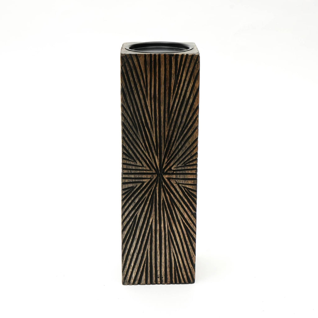 Elegent Wood Centerpiece Candle Holder- 4x12'– Elegant Candle Stand for Any Occasion