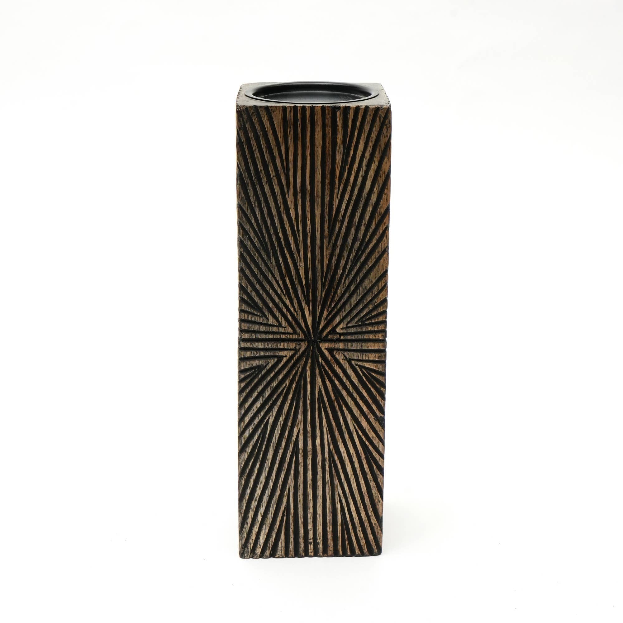 Elegent Wood Centerpiece Candle Holder- 4x12'– Elegant Candle Stand for Any Occasion