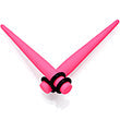 Pink Matte Acrylic Straight Taper Set 2G to 00G