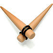 Tan Matte Acrylic Straight Taper Set 2G to 00G