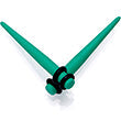 Green Matte Acrylic Straight Taper Set 2G to 00G