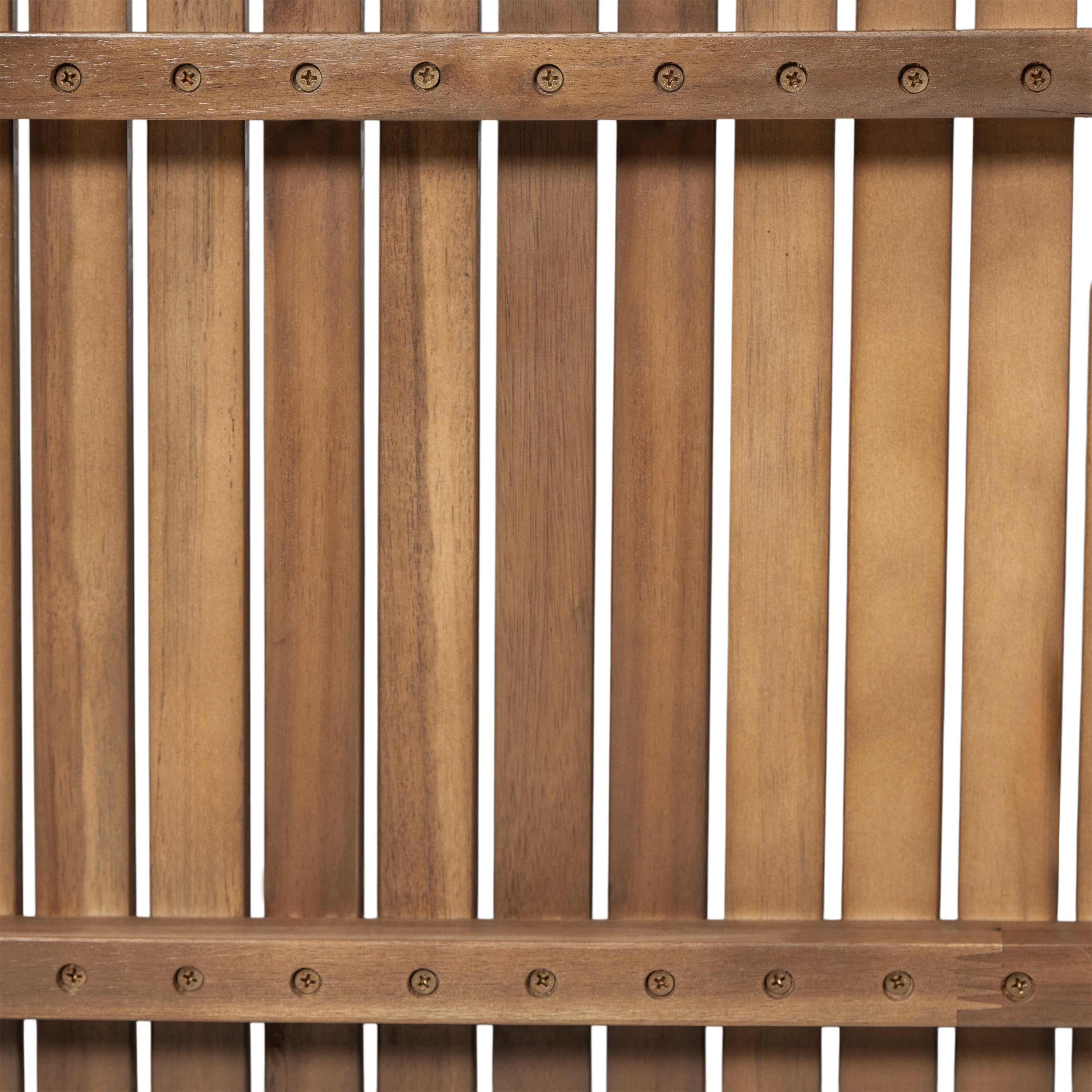 69' Acacia Wood Outdoor Dining Table with Slatted Top, 300 lbs Weight Capacity, Ideal for Patio & Garden Gatherings, Brown