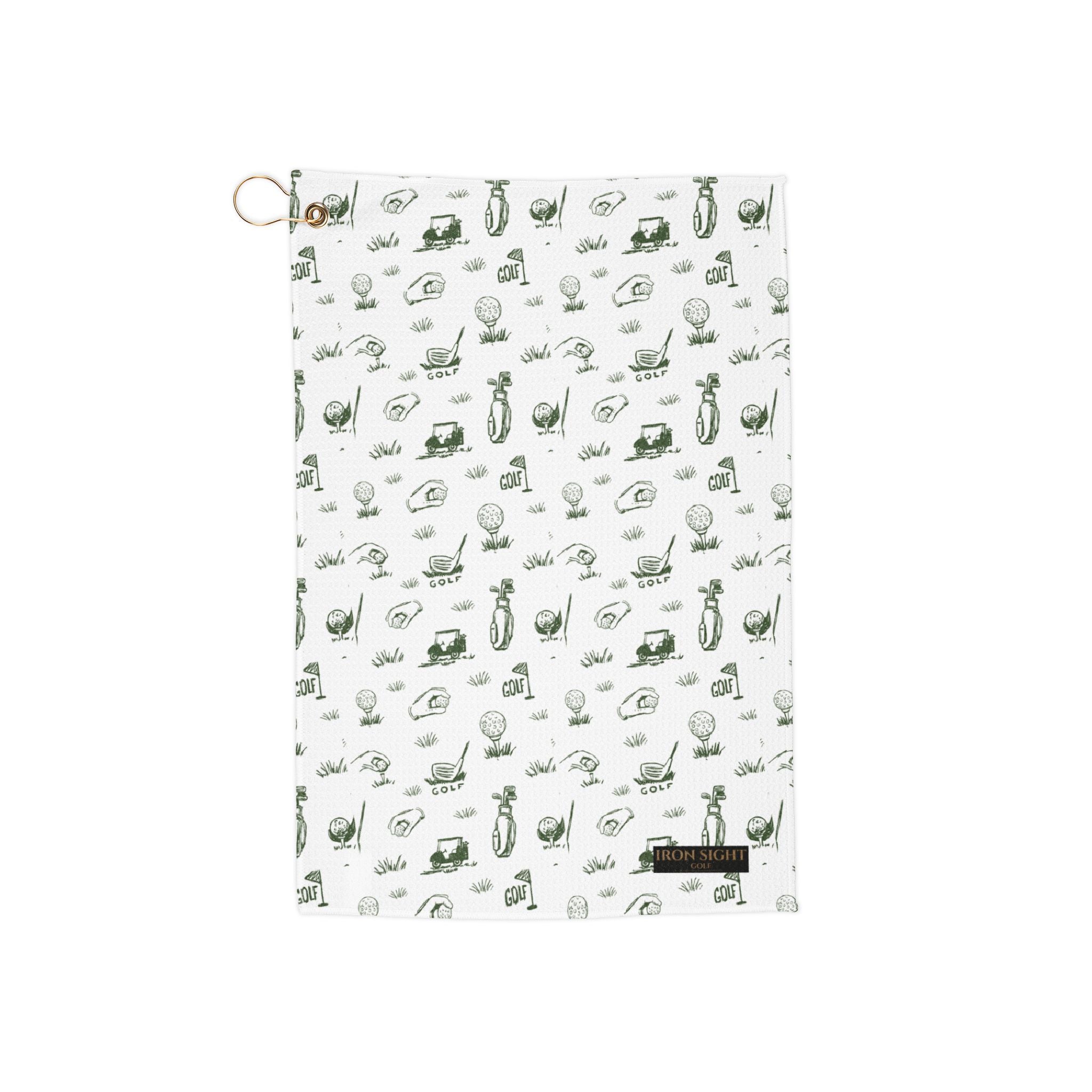 Tee It Up Microfiber Golf Towel - Iron Sight