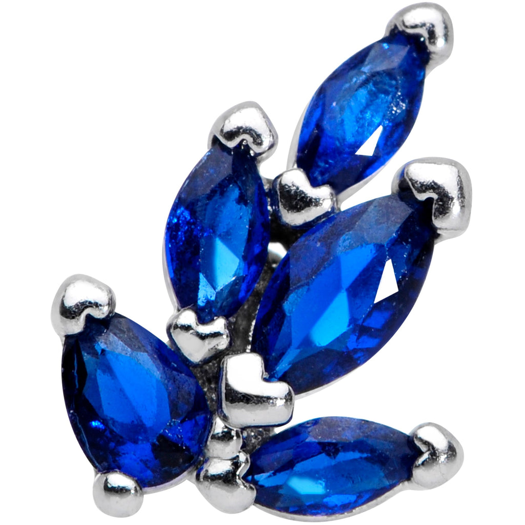 16G 5/16 Blue Gem Raindrop Cluster Labret Monroe Tragus