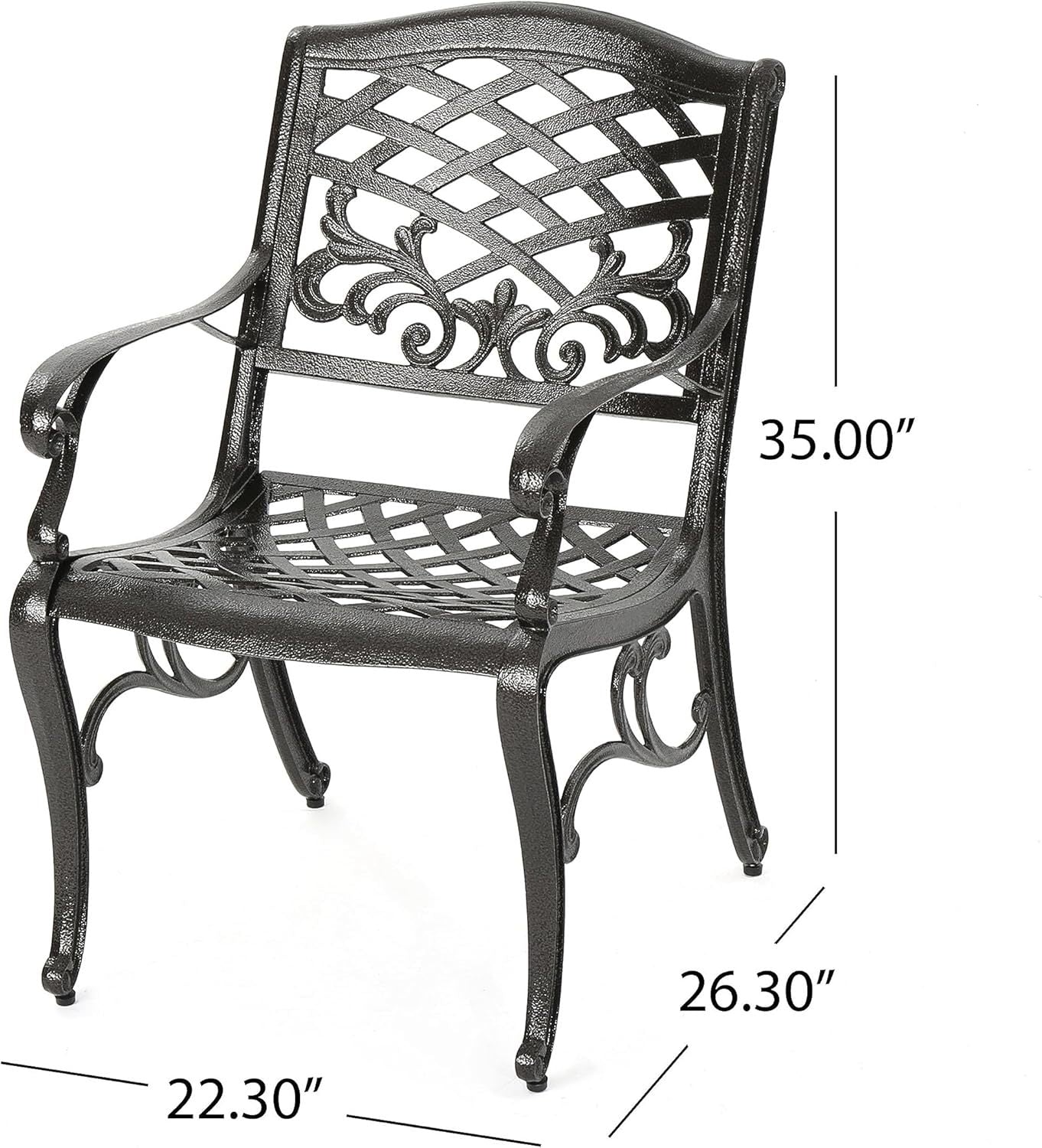 Ravenna 6 - Person Metal Patio Dining Set with Rectangular Table