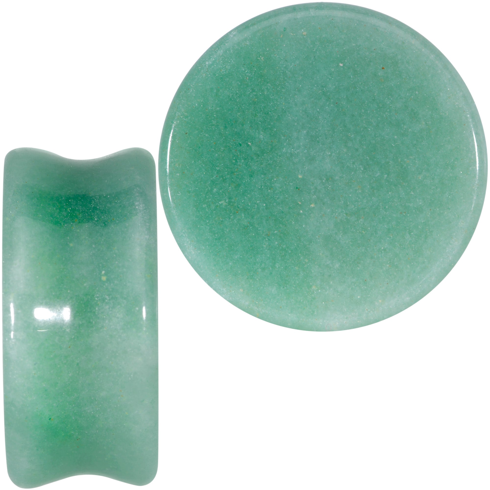 Natural Green Aventurine Stone Saddle Plug Set