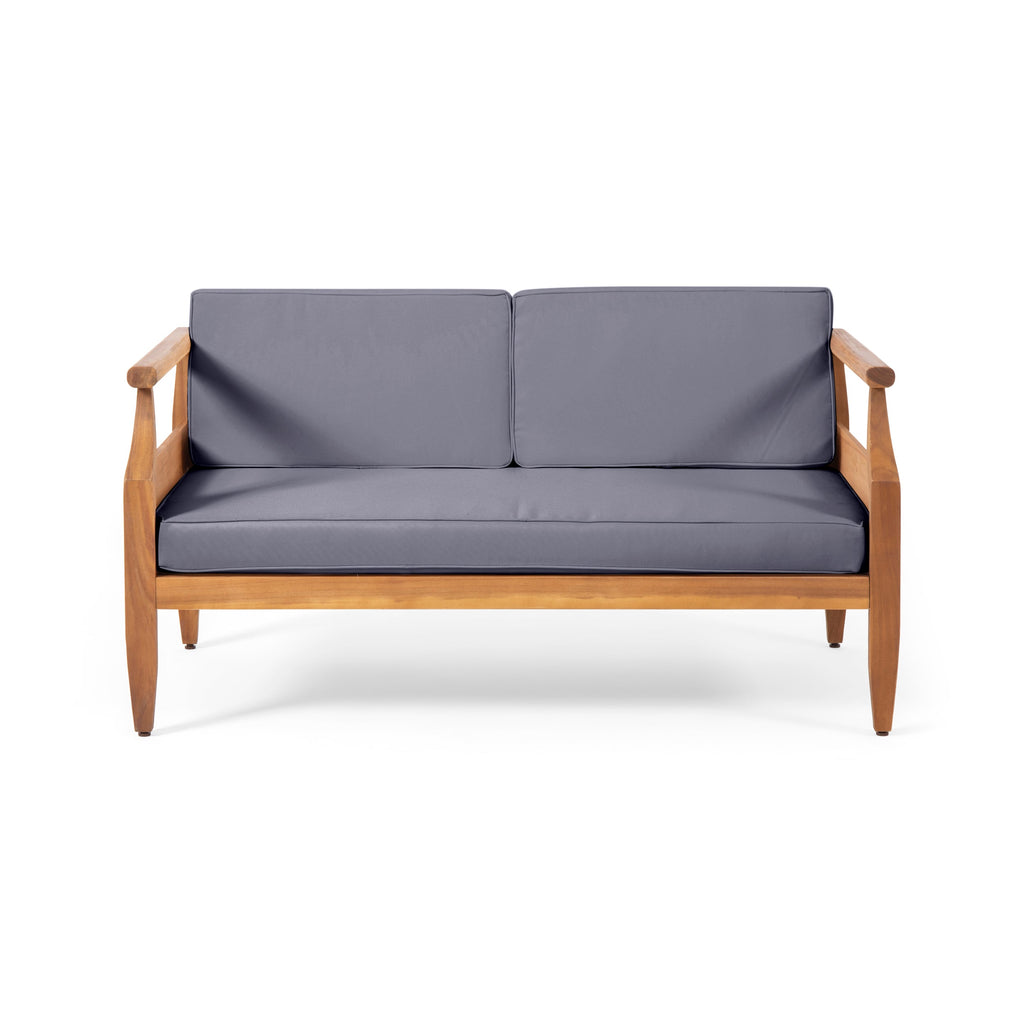 ASTON Outdoor 4 Seater Chat Set with Cushions_LOVESEAT & COFFEE TABLE &CLUB CHAIR