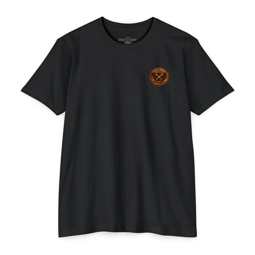 Catching Fire T-Shirt - Iron Sight Golf Firefighter