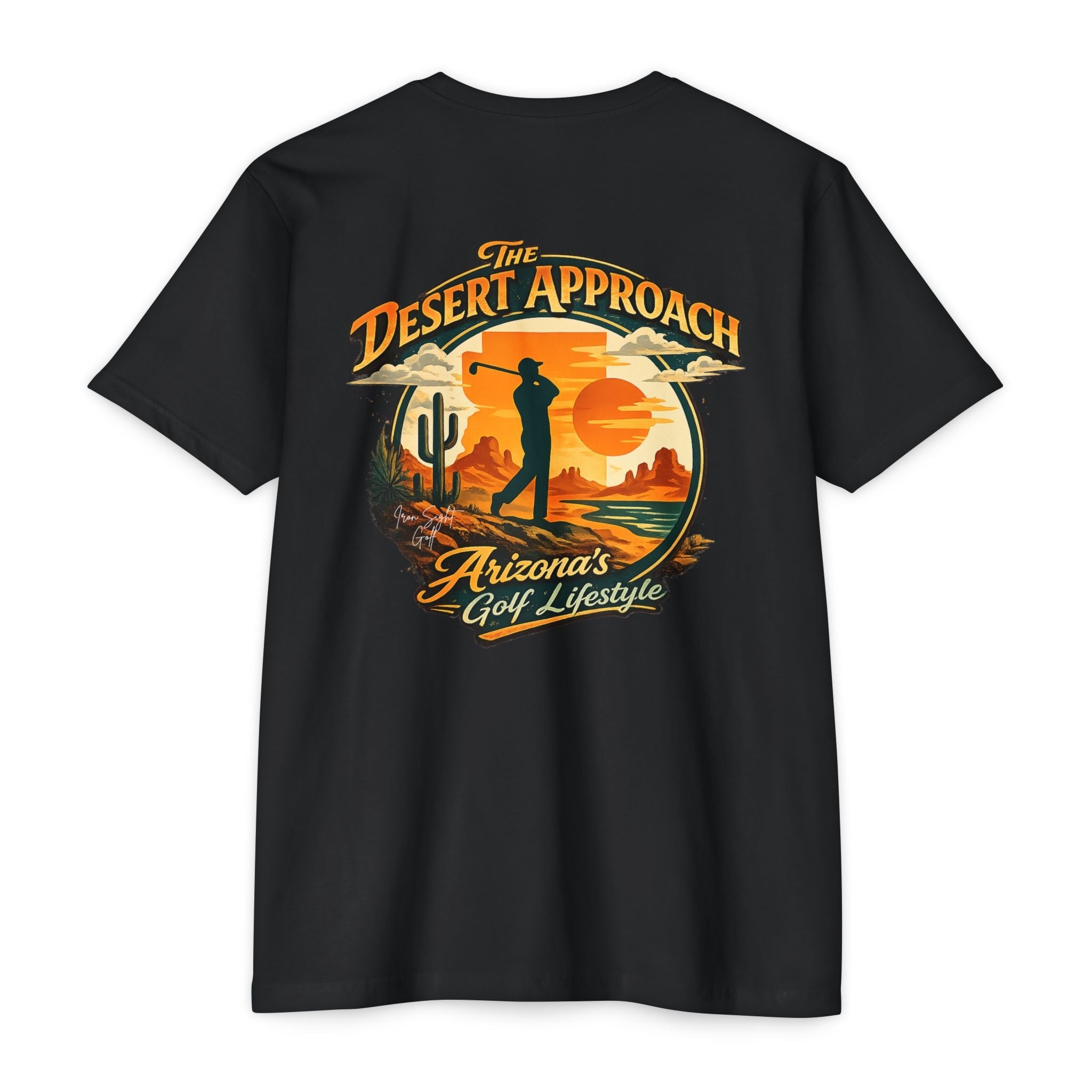 Desert Golf T-Shirt — “The Desert Approach” Arizona Golf Lifestyle Tee