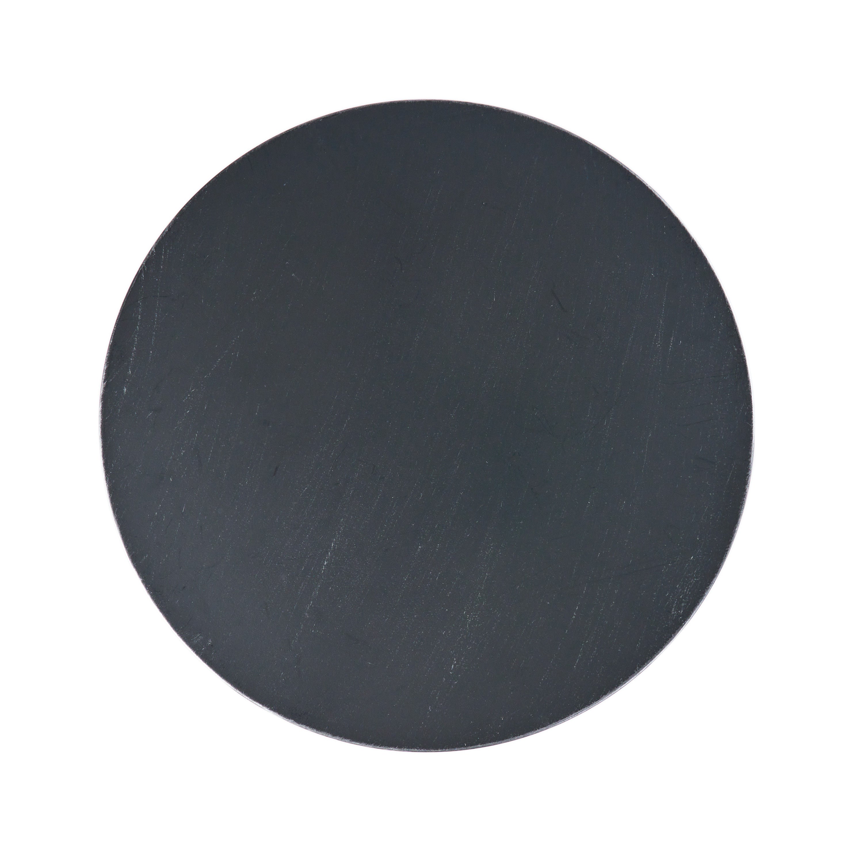 LASSEN Modern Outdoor Side Table with Hourglass Design in Matte Black Iron, 16.25 x 16.25 x 21 inches