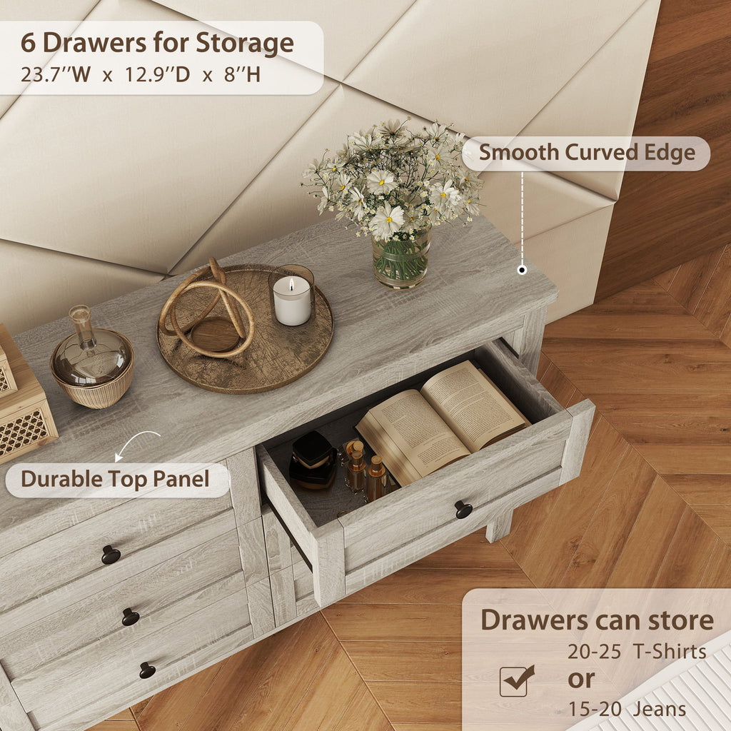 3-Pieces Bedroom Sets Full Size Farmhouse Platform Bed with Double Sliding Door Storage Headboard and Charging Station, Storage Nightstand and Dresser, Antique Gray(Old SKU HL000091AAG)