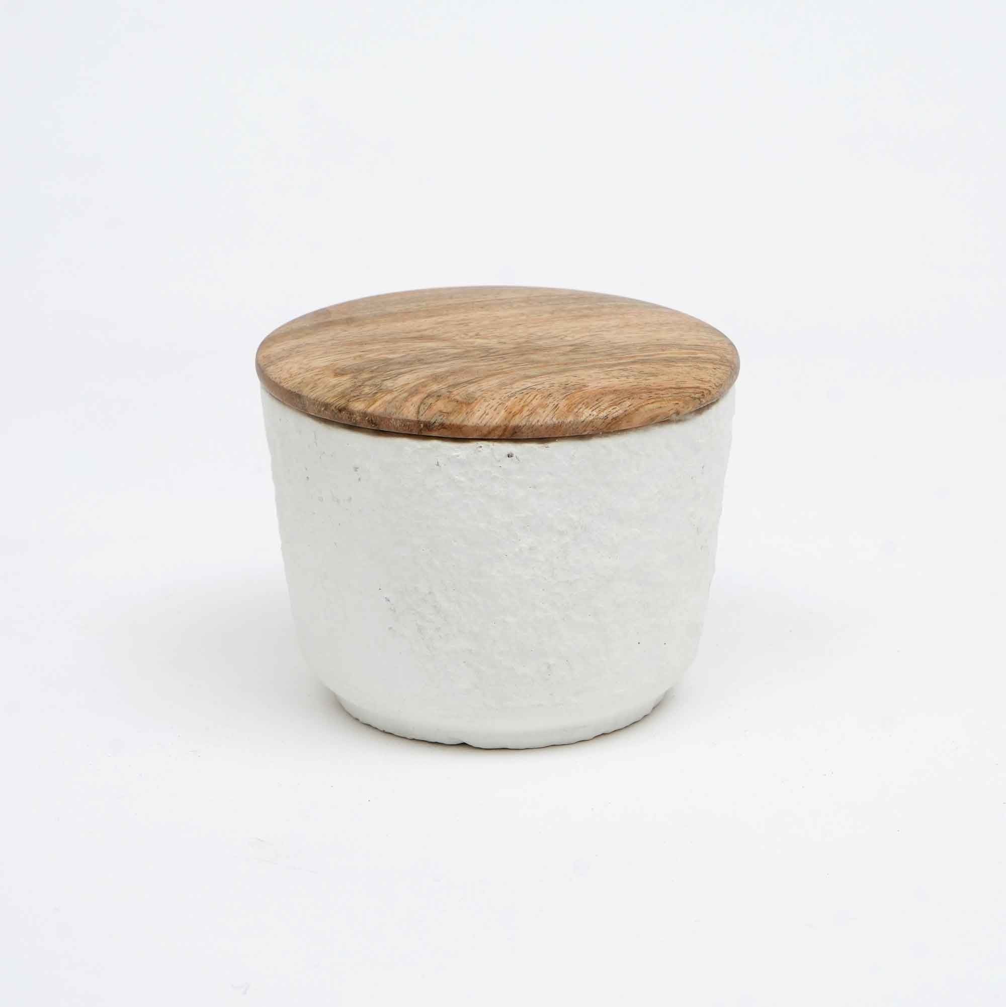 Jar Candle  Ecomix Wax Fill With Wooden Lid Mimosa,  7oz