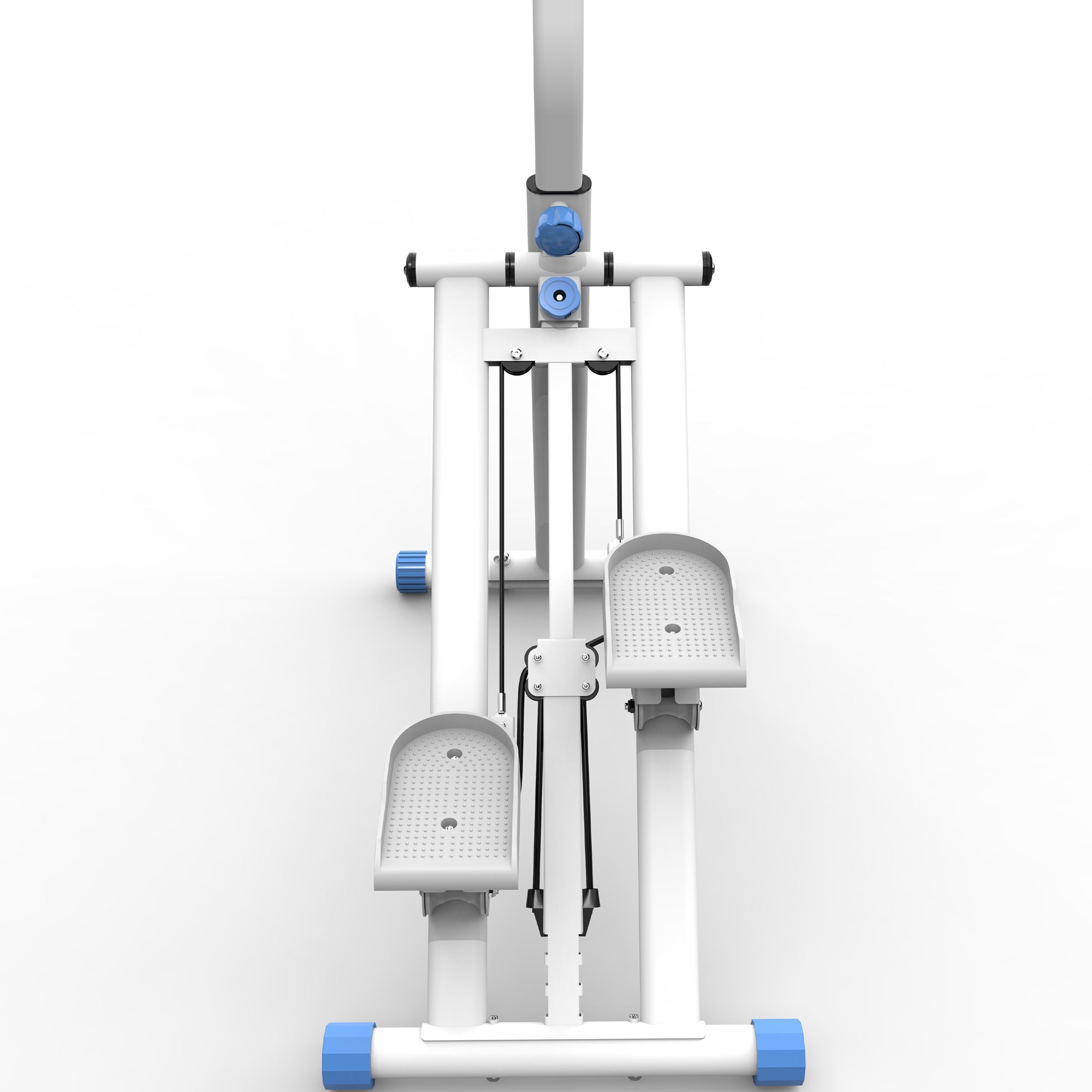 Stair Stepper with resistance Home-Upgrade Vertical Climber Workout Machine for Full-Body Exercise Climber Fitness Equipment with Stable Frame Adjustable Handlebar-Blue