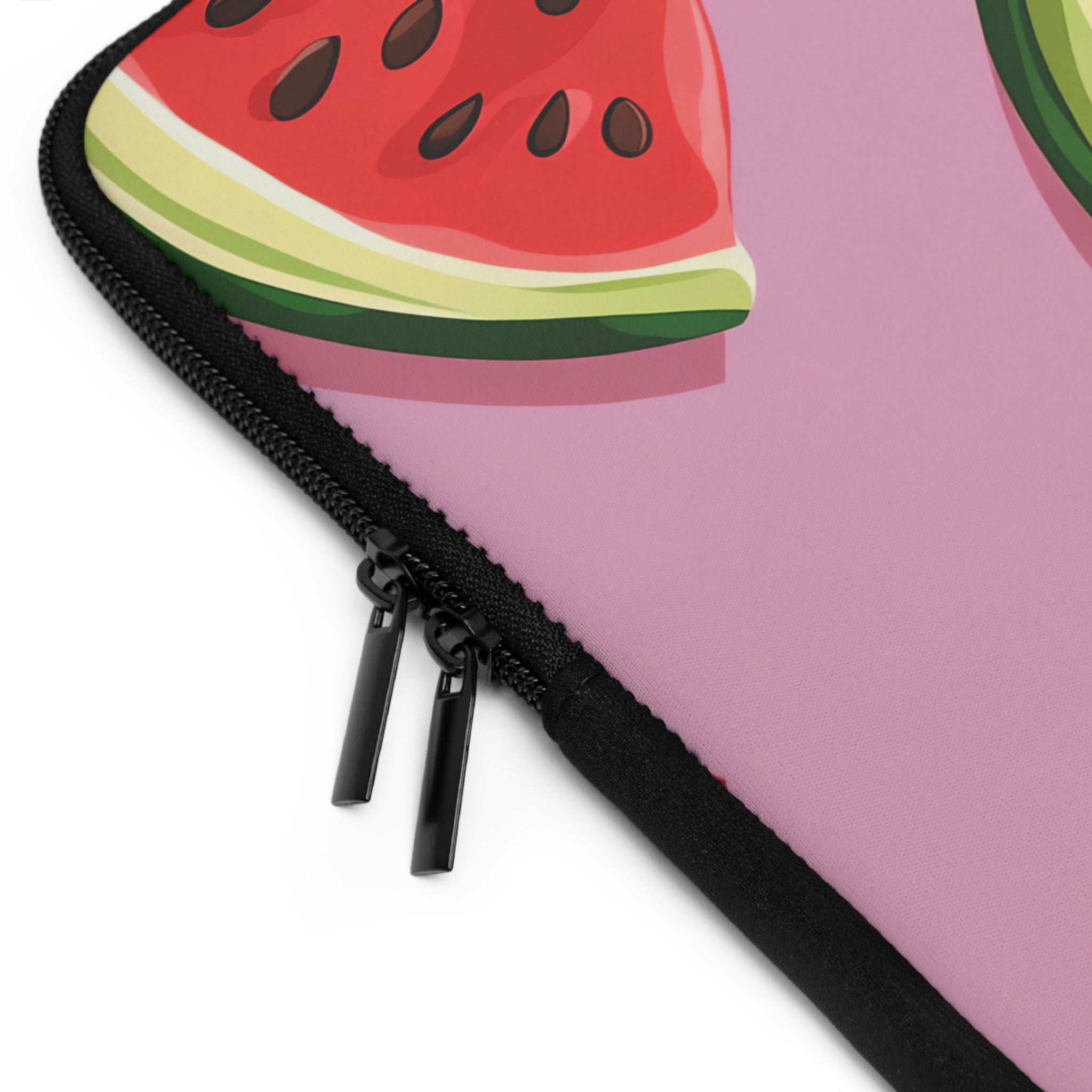 Pink Watermelon Laptop Sleeve | Summer Fruit Tech Cover for Beach Readers
