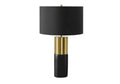 Lighting, 25'h, Table Lamp, Black Concrete, Black Shade, Contemporary