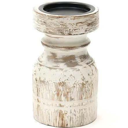 Decorative Wooden Centerpiece Candle Holder – Elegant Candle Stand for a Timeless Touch-3.5X3.5X6'