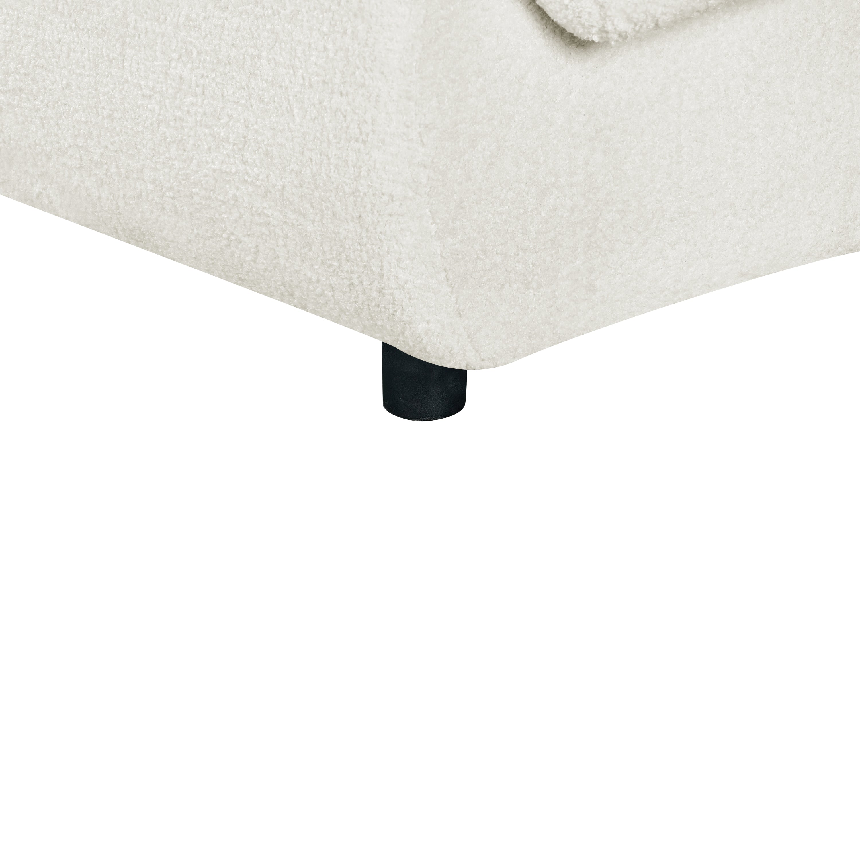 98.5 ' Curved Designed Contemporary 3-Seater Sofa in Beige: Plush Seating, Streamlined Design, and Durable Frame – Ideal for Stylish Living Spaces