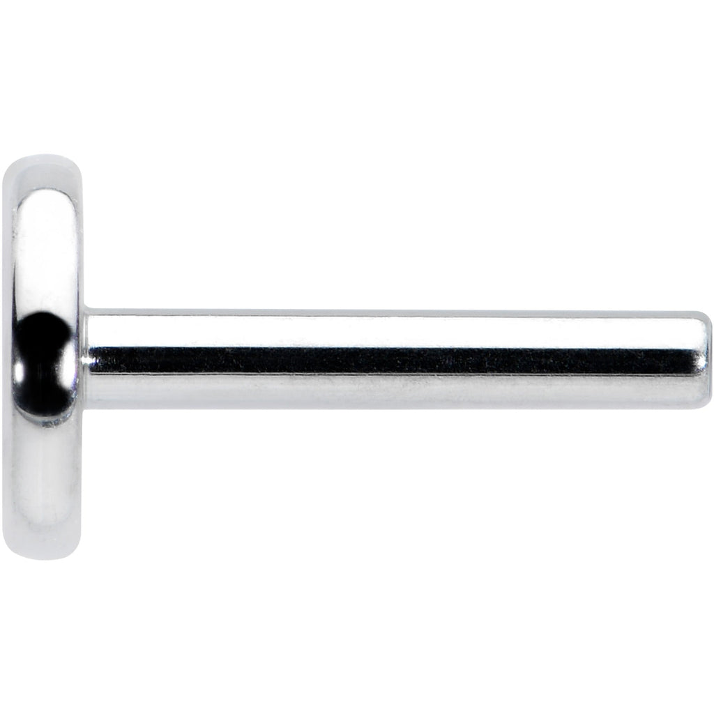 18G 1/4 G23 Titanium Threadless Post Only Labret Tragus
