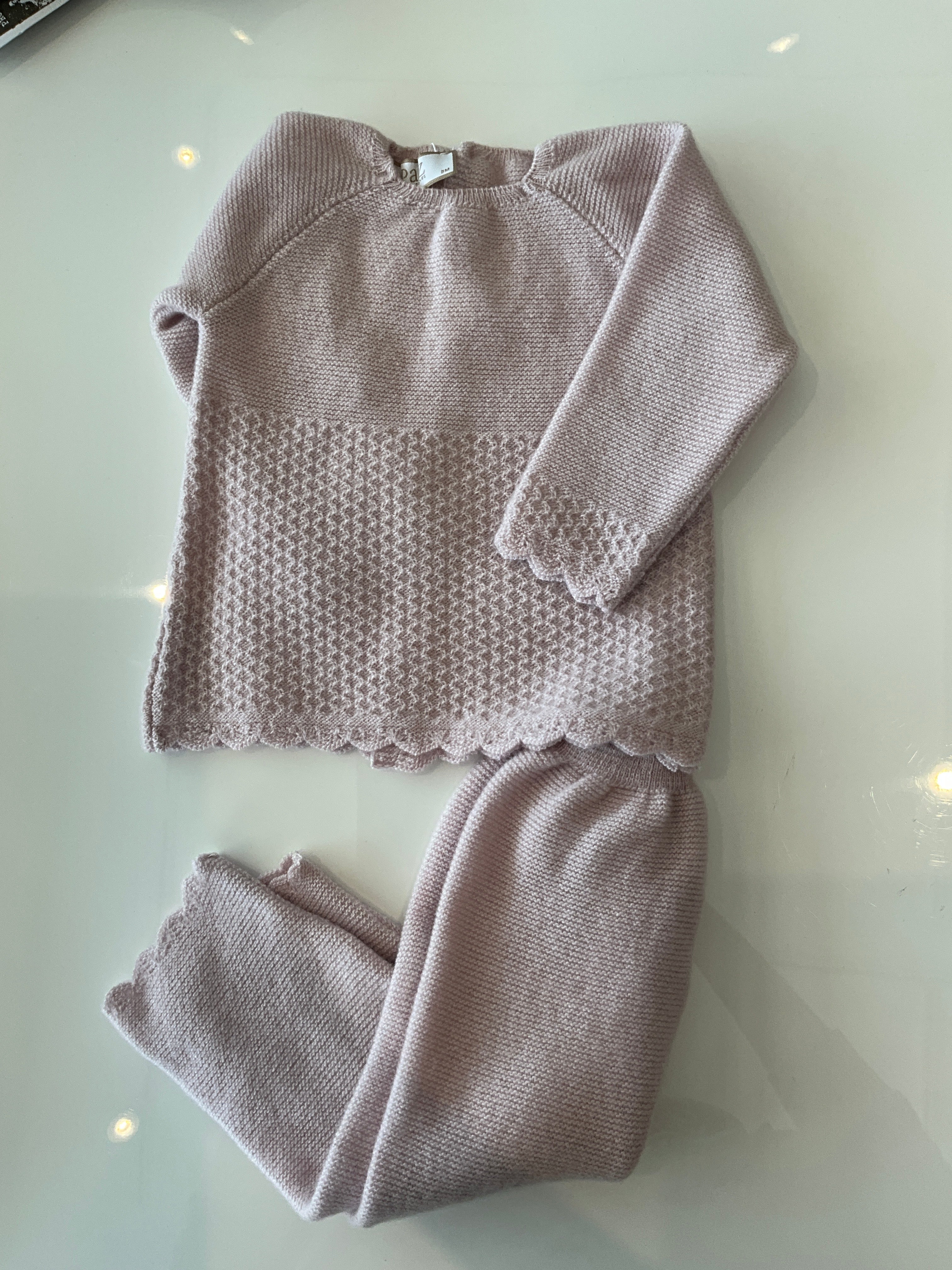 PAZ 103-113158SET KNIT NEWBOR SWEATER 003-113158 +