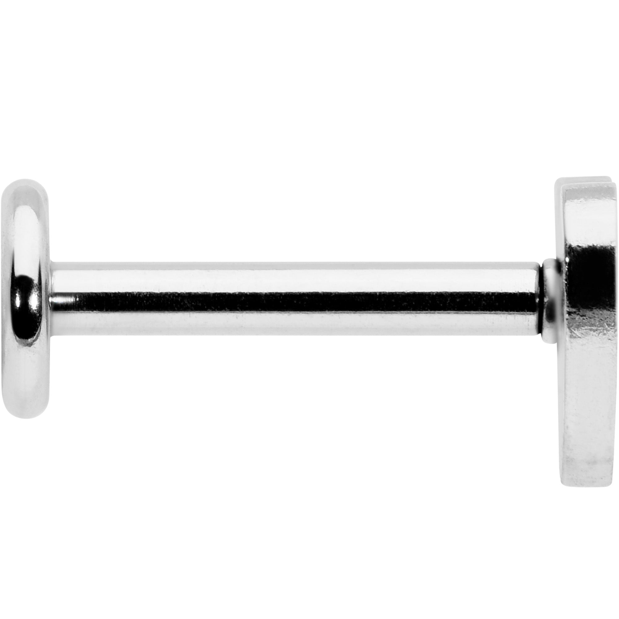 16G 5/16 Simple Heart Internally Threaded Labret Monroe Tragus