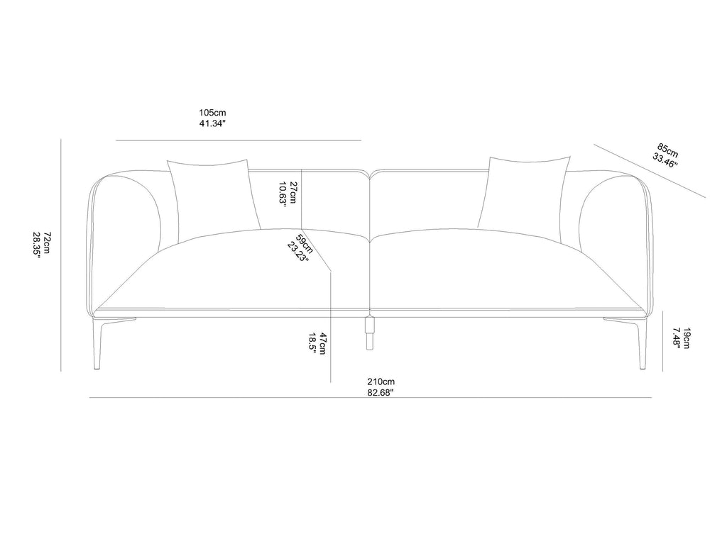Modern Sofa for Living Room Family Movie Nights & Reading Hours