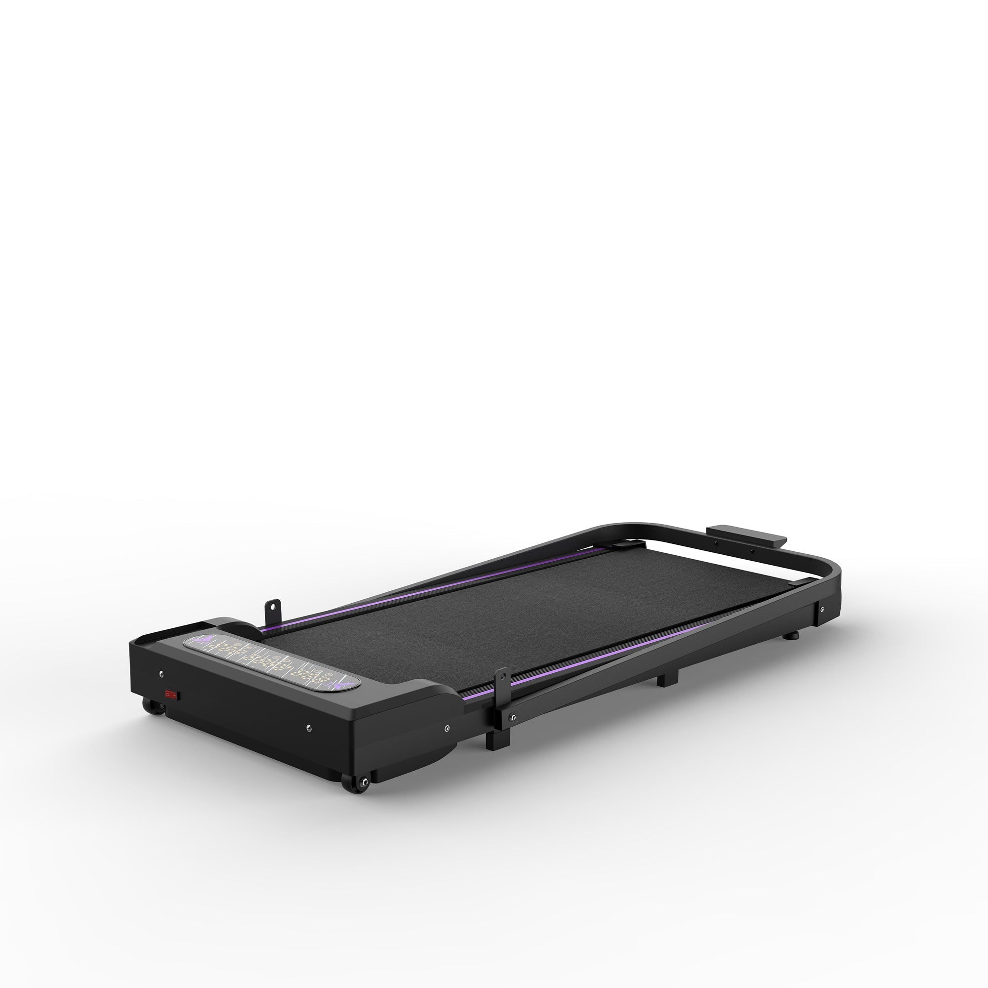 Under Desk Treadmill, Walking Pad, 2 in 1 Portable Treadmill with Handle Remote Control LED Display, Walking Jogging Machine for Home Office Use Black