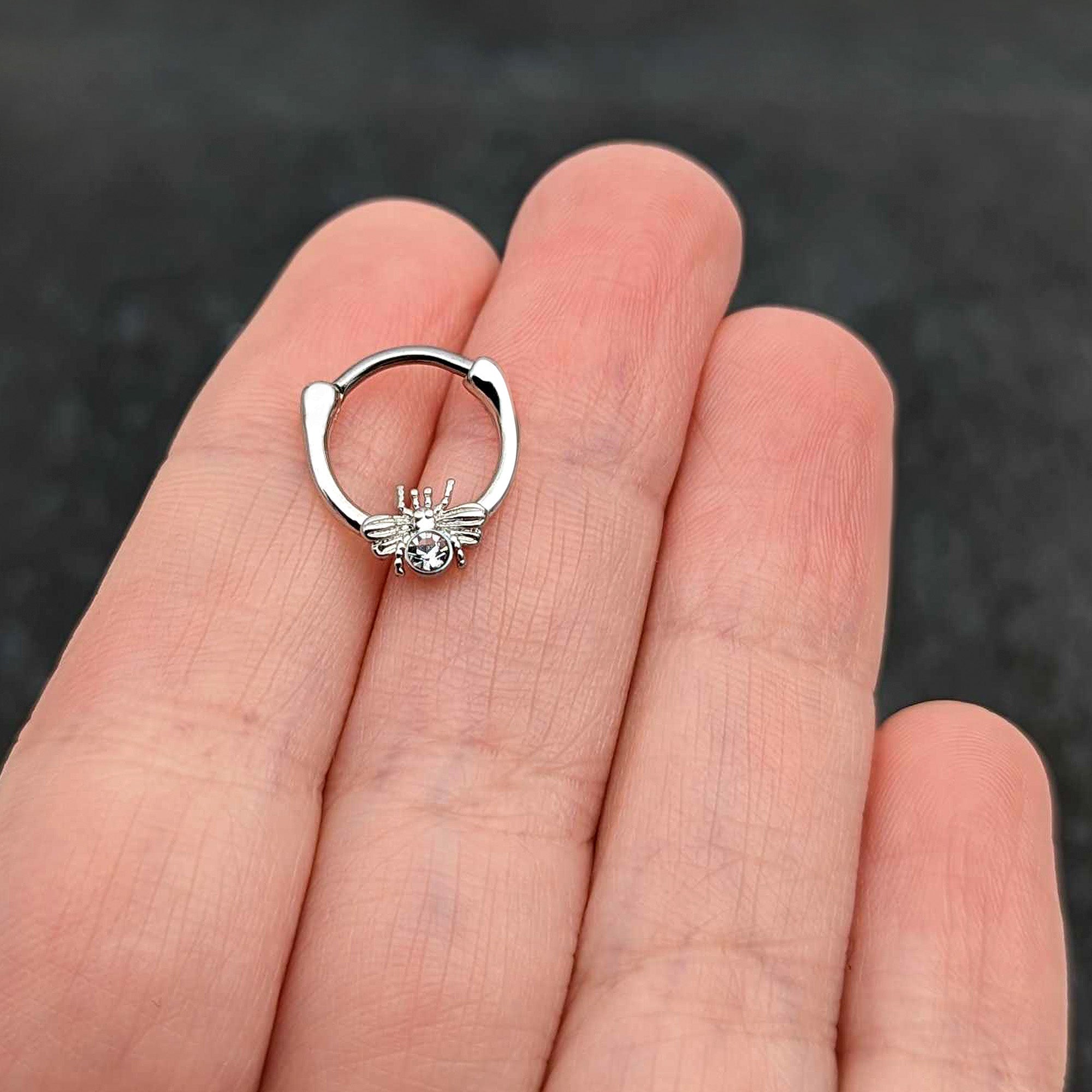 16G 5/16 Clear Gem Ultra Fly Cartilage Clicker