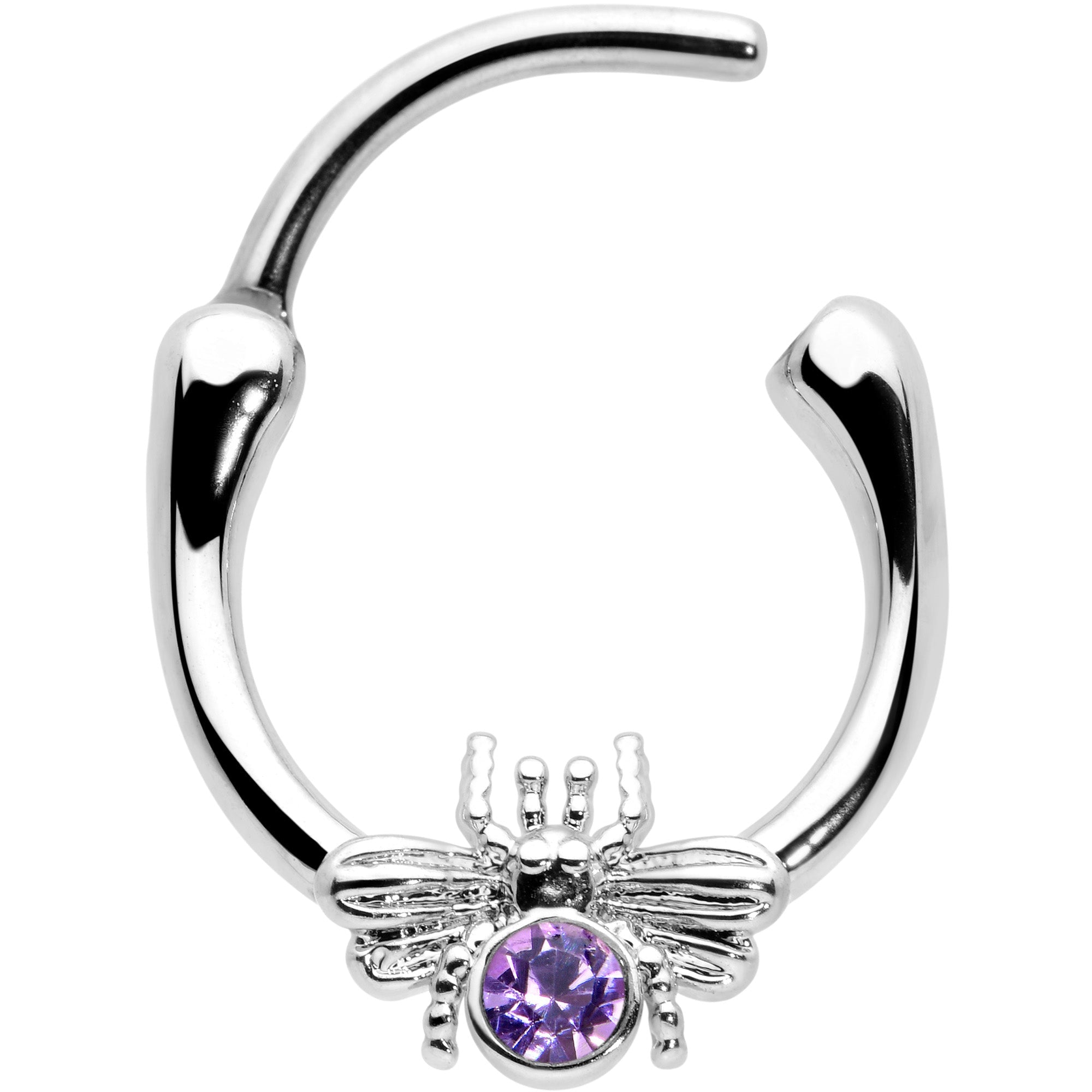 16G 5/16 Purple Gem Ultra Fly Cartilage Clicker