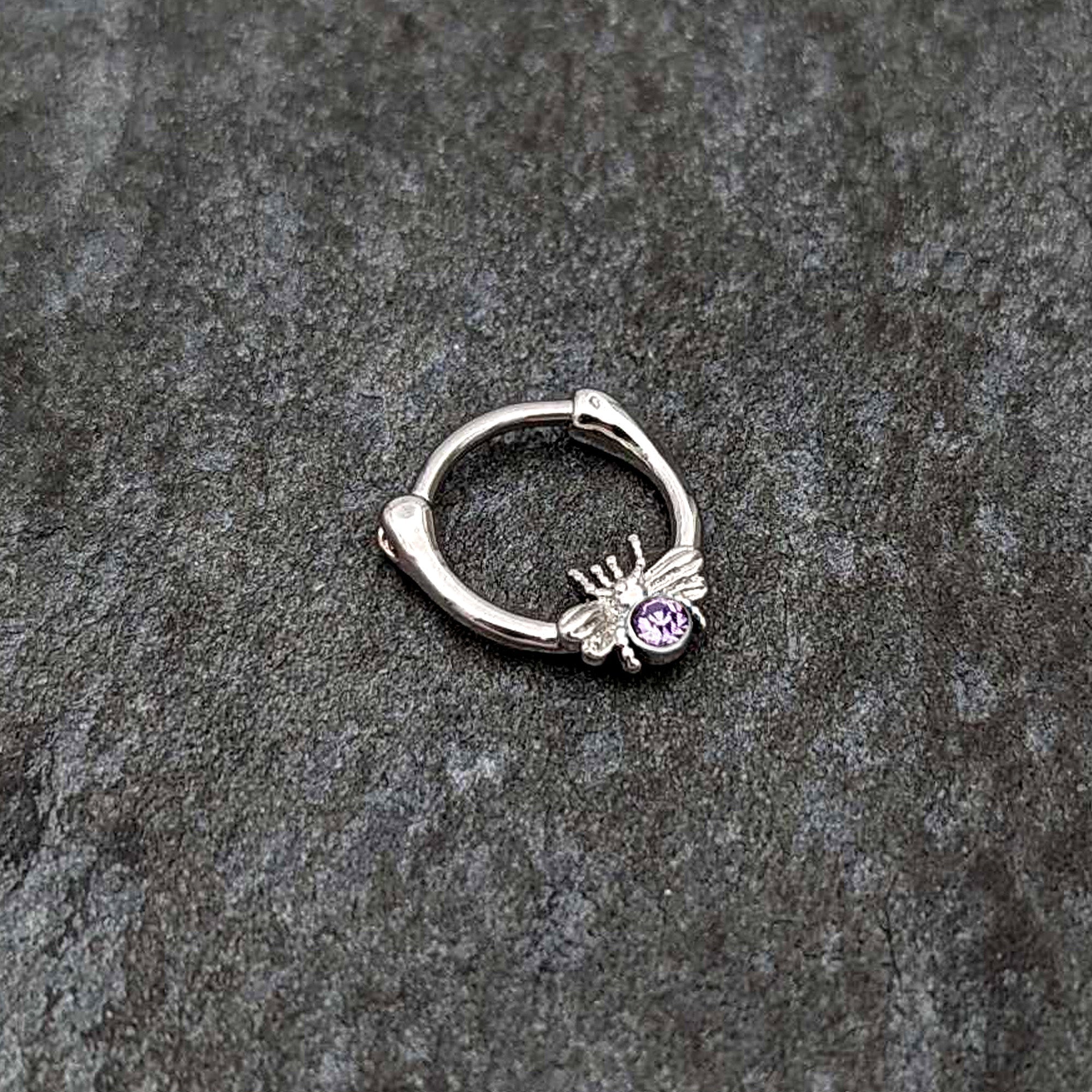 16G 5/16 Purple Gem Ultra Fly Cartilage Clicker