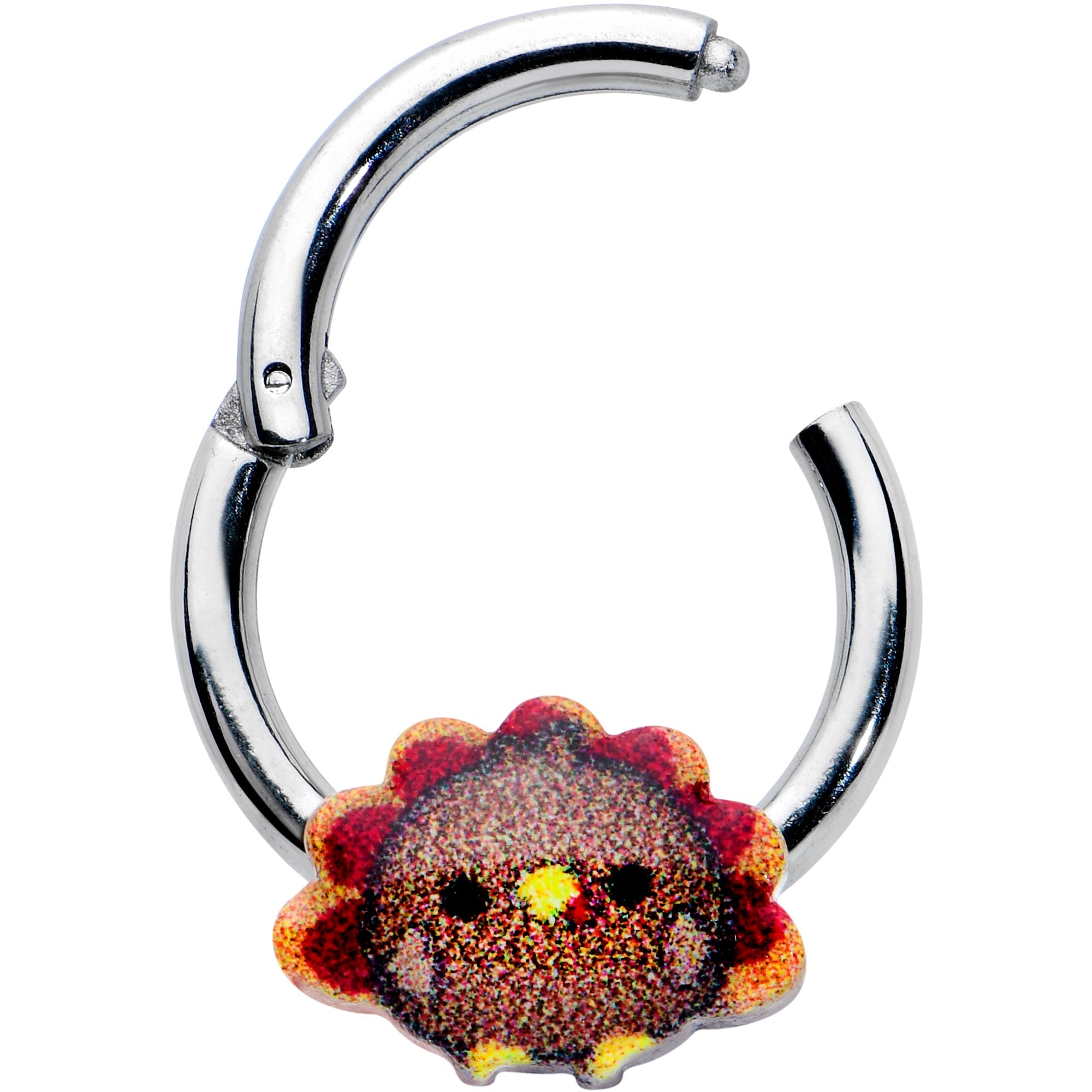 16G 5/16 Sweet Tiny Turkey Thanksgiving Hinged Segment Ring