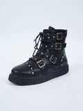 Round Toe Platform Boots