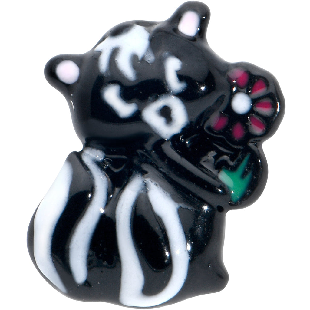 20G 7mm Funky Skunk L Shape Nose Ring