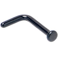 18G 1/4 Black ASTM F-136 Implant Grade Titanium 2mm Disc End L Shape Nose Ring