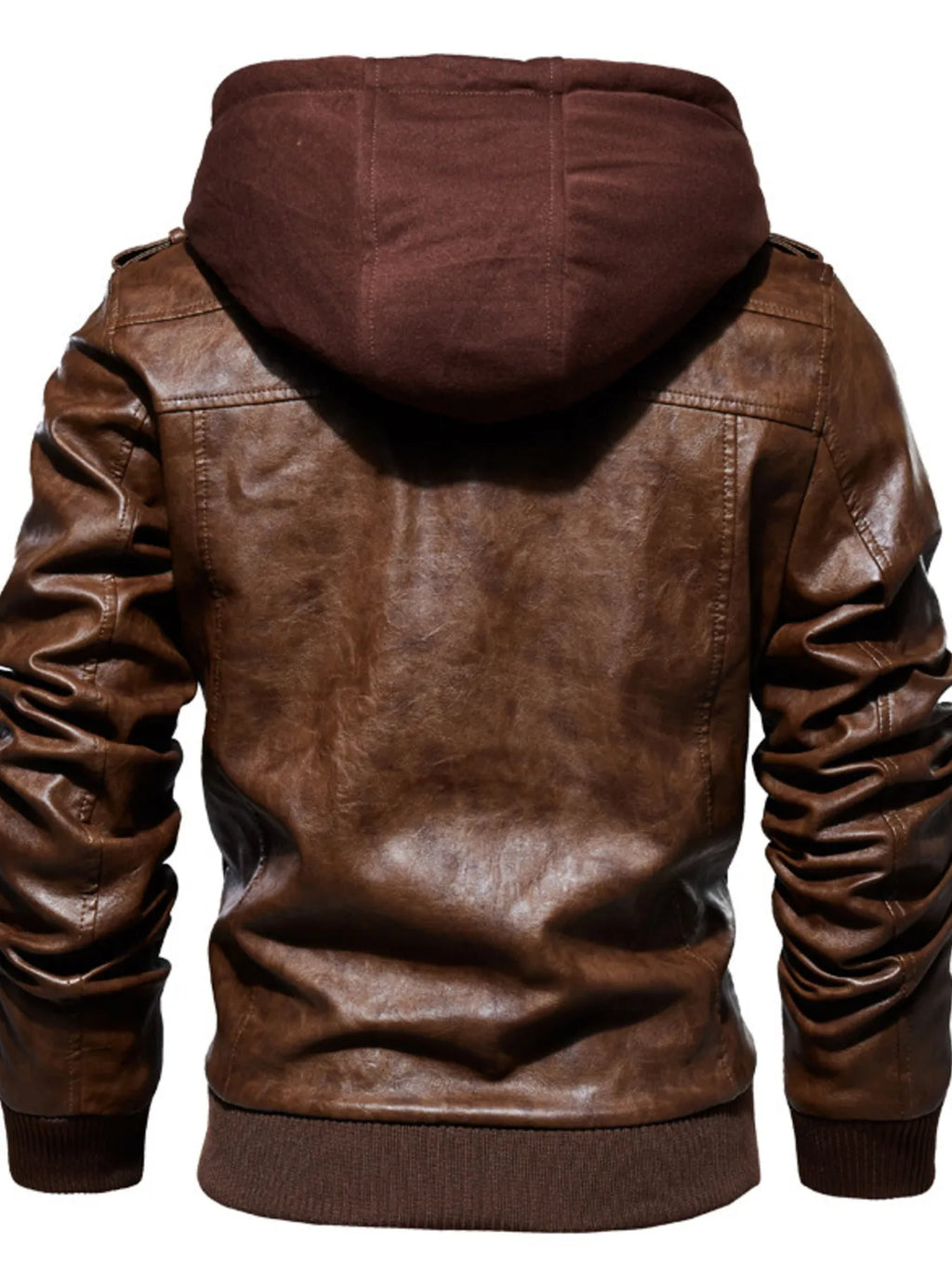 Zip Up Drawstring Hooded Jacket