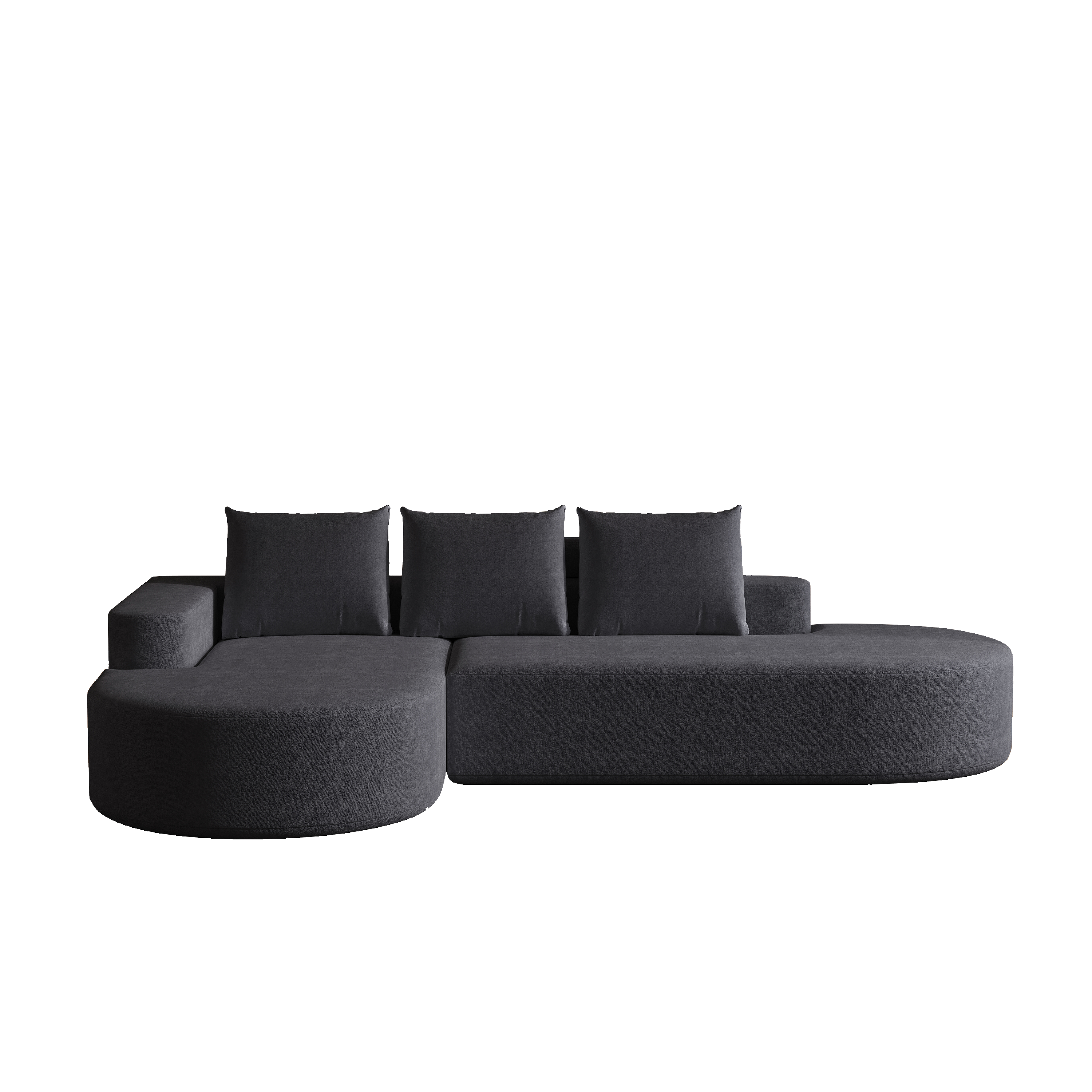 Modern Curved sofa ,Chenille Upholstered Sectional Sofa Couch Set,Modular 108.5' L Shaped Sectional Living Room Sofa Set With 3 Pillows,Free Combination Sofa Couch for Living Room,Bedroom